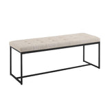 48 Inch Tufted Upholstered Bench - The Linen House