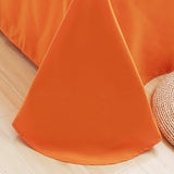 Orange Pinch Pleate Duvet Set