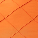 Orange Pinch Pleate Duvet Set