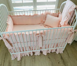 Bloom Plain Pink Baby Cot Set