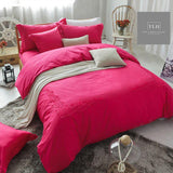 Embroidered Duvet (Bright pink)