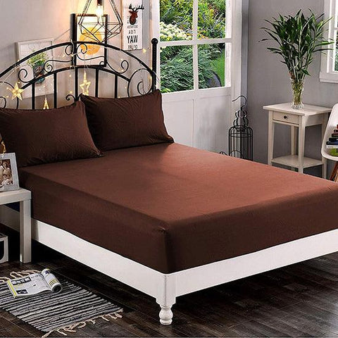 Fitted Sheet (Brown) – Soft and Comfortable Bedding for a Perfect Fit
