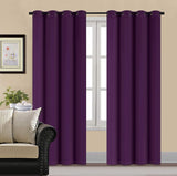 Premium Purple Velvet Curtain For Bedroom & Living Room - The Linen House