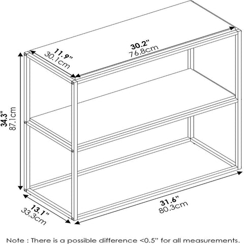 Modern Wide Stackable Shelf - The Linen House