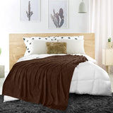 Premium Bedding Cotton Blanket (Dark Brown) - The Linen House