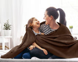 Premium Bedding Cotton Blanket (Dark Brown) - The Linen House