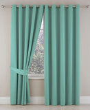 Plain Dyed Eyelet Curtains with linning (Tale)