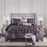 Purple Luxury Pintuck Set