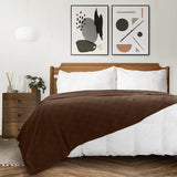 Premium Bedding Cotton Blanket (Dark Brown) - The Linen House