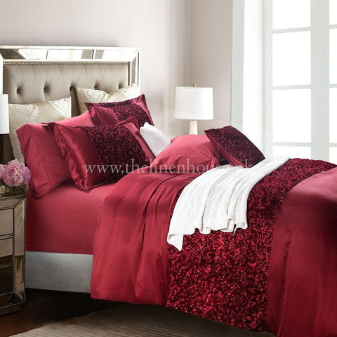 Red Bridal Set with filling - The Linen House