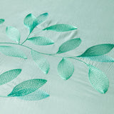 New Oriental Embroidery Mint Green Duvet Set