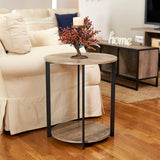 Carbon Loft Mullis Round Double Tier End Table