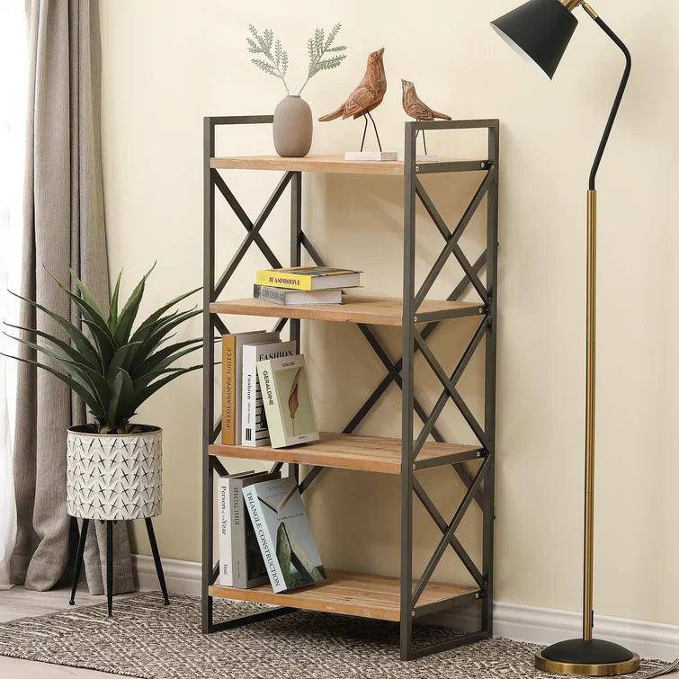 Iron etagere deals bookcase