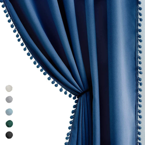 Curtain (Pom Pom) - The Linen House