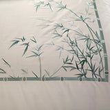 Luxury New Embroidered Green Bamboo Duvet Cover