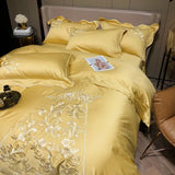 Yellow Embroidery New Duvet Set