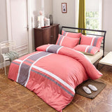 Tea Pink Stylish Stripe Duvet Set