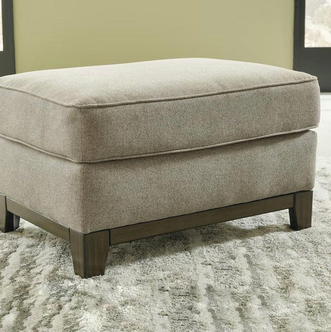Jute Storage Ottoman with Tray 20" x 20" - The Linen House