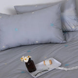 Star Embroidered Duvet Cover Set