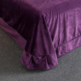 New Violet Luxury Embroidered Velvet Duvet Set - The Linen House