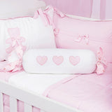 Light Pink & White Baby Cot Set