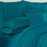 Luxury Soft Duvet Set With Lace (Tale)