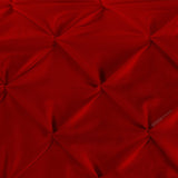 Bed Runner With Two Cushions (Red)