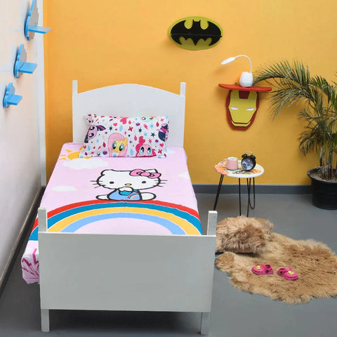 Kitty "Rainbow Cat" Kids Bedsheet