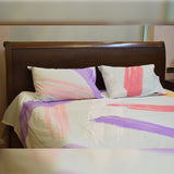 Printed Bedsheet (white with multi color)
