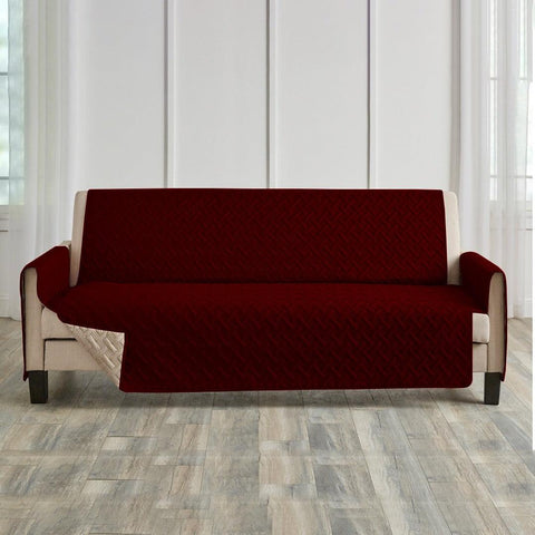 Pinsonic Sofa Cover ( Red ) - The Linen House