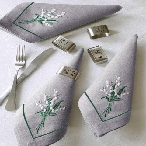 Grey Napkins (Pack of 6) - The Linen House