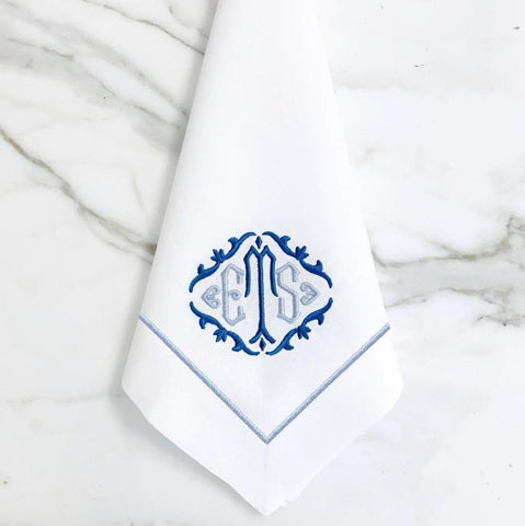 Elizabeth Monogramme Napkin - The Linen House