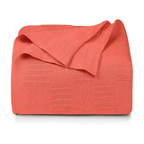 Premium Bedding Cotton Blanket (Orange)
