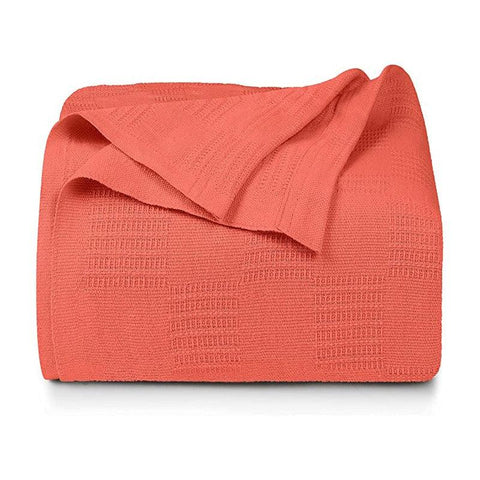 Premium Bedding Cotton Blanket (Orange)