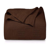 Premium Bedding Cotton Blanket (Dark Brown)