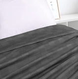 Premium Bedding Cotton Blanket (Dark Grey)
