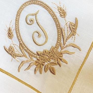 Autumn Monogramme Napkin - The Linen House