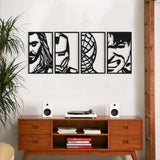 Avengers Face Potrates Metal Wall Decor - The Linen House