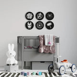 Avengers Metal Wall Art Set of 6, Geometric Nursery Wall Decor, 3D Metal Superhero Wall Hanging - The Linen House