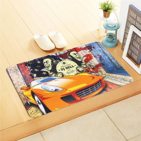 Cartoon Kids Printed Mat (DJ Hell Spooky) - The Linen House