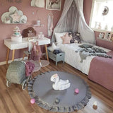 Baby Rug (Grey) - The Linen House