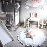 Baby Rug (White) - The Linen House