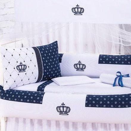 Luxury Baby Cot Set Crown Style - The Linen House