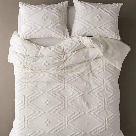 Bohemian Tufted Duvet Cover Set - The Linen House