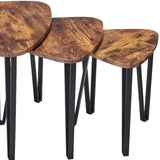 Brown Nesting - Tables Living Room Coffee Table Sets of 3 - The Linen House