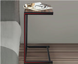 Industrial Styled C Shaped Side End Table - The Linen House