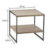 Closet Maid Industrial End Table - The Linen House