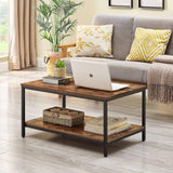 Coffee Table with Metallic Frame - The Linen House