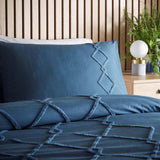 Crisscross Tufted Duvet Cover Set - The Linen House