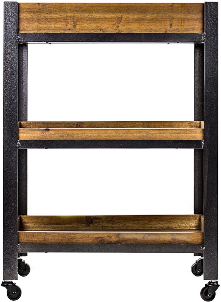 Decor Rolling Storage Cart with Shelves - The Linen House